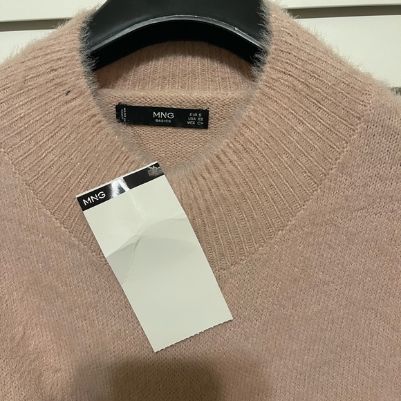 NWT Mango pink textured knit sweater - Picture 7 of 8